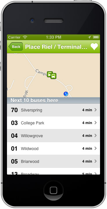 Saskatoon Transit Buses App Screenshot