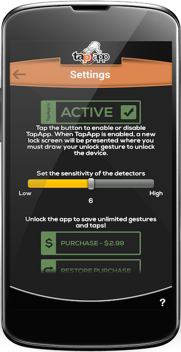 Activate Gesture - Tap App