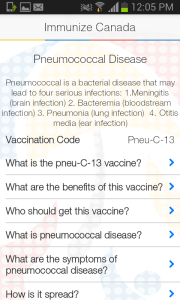 ImmunizeCA fact sheet screen