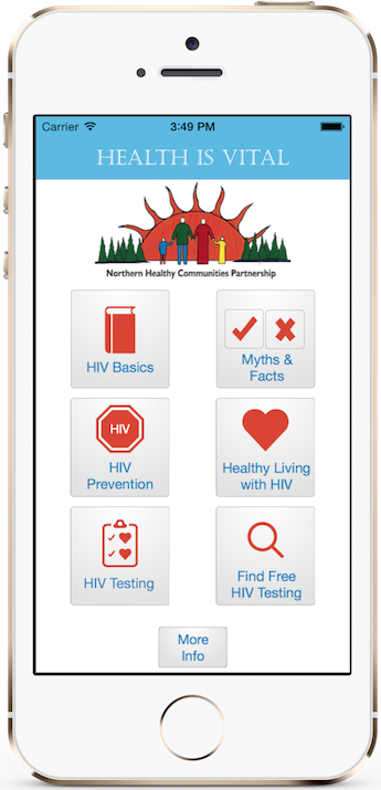 Health Is Vital App Main Screen